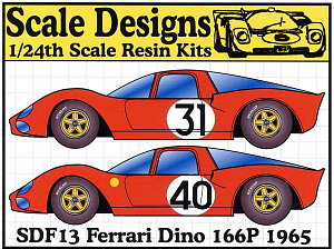 Scale Designs 1/24 Ferrari Dino 166P 1965 (SDF13)