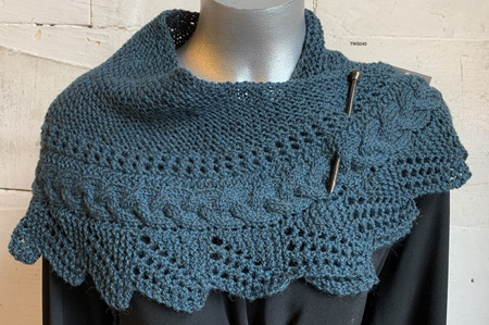 Scarf - Cable and Lace Collar