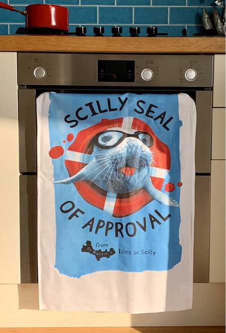 Scilly Seal Tea Towel