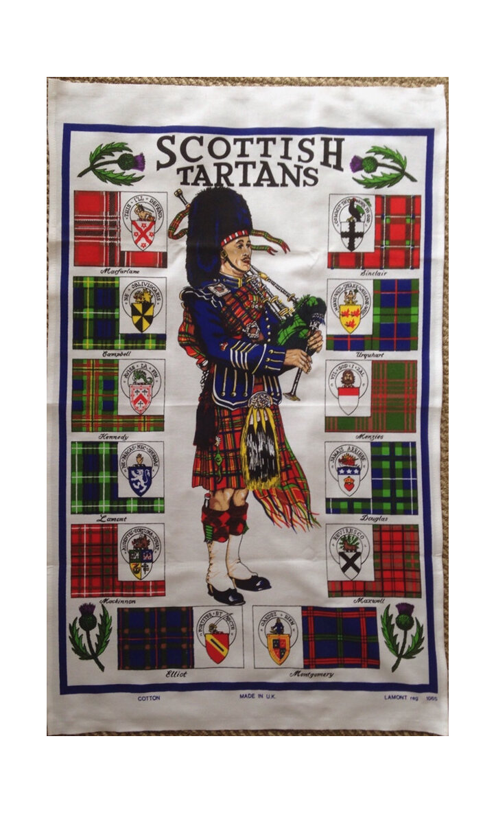 Scottish Tartans Tea Towel
