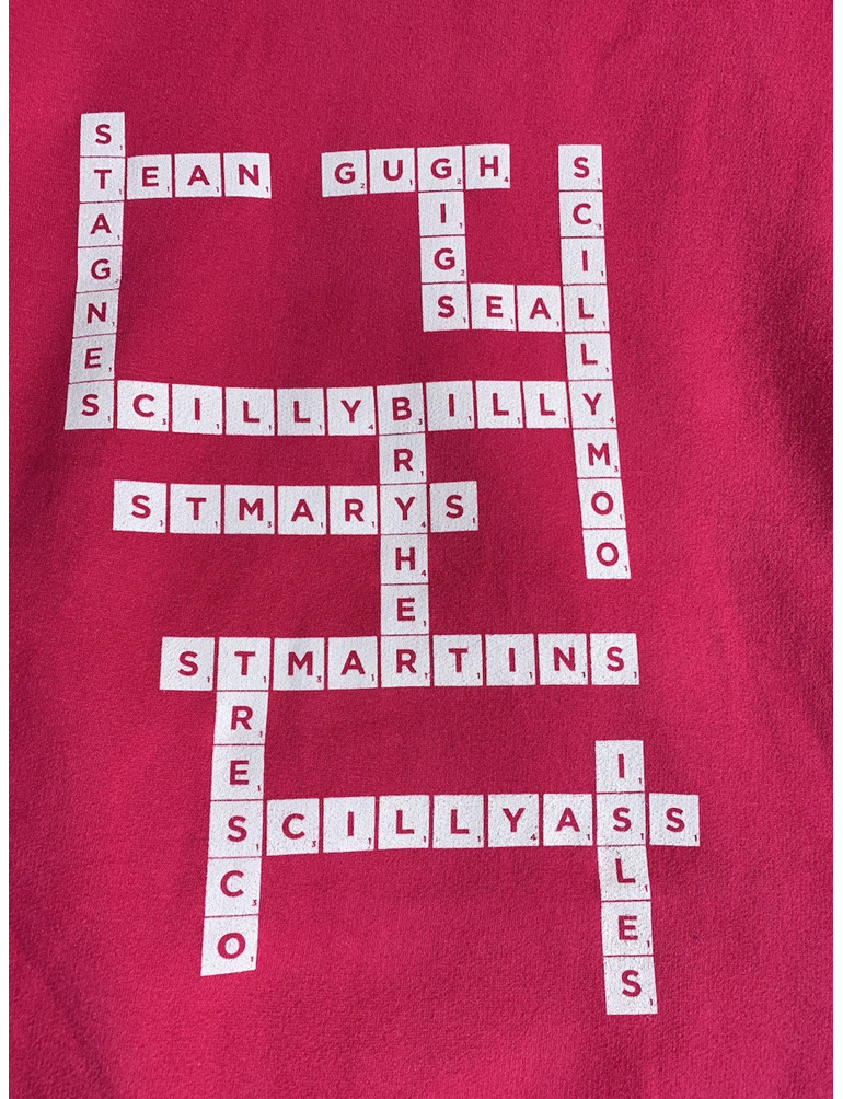 Scrabble Hoodie - Fuchsia Pink