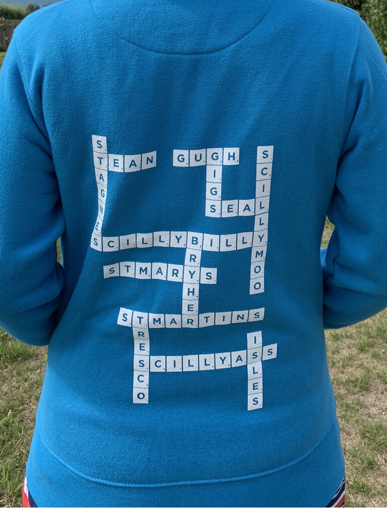 Scrabble Hoodie - Scilly Sea
