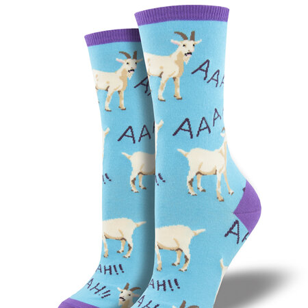 Screaming Goats Blue Socks - Womens