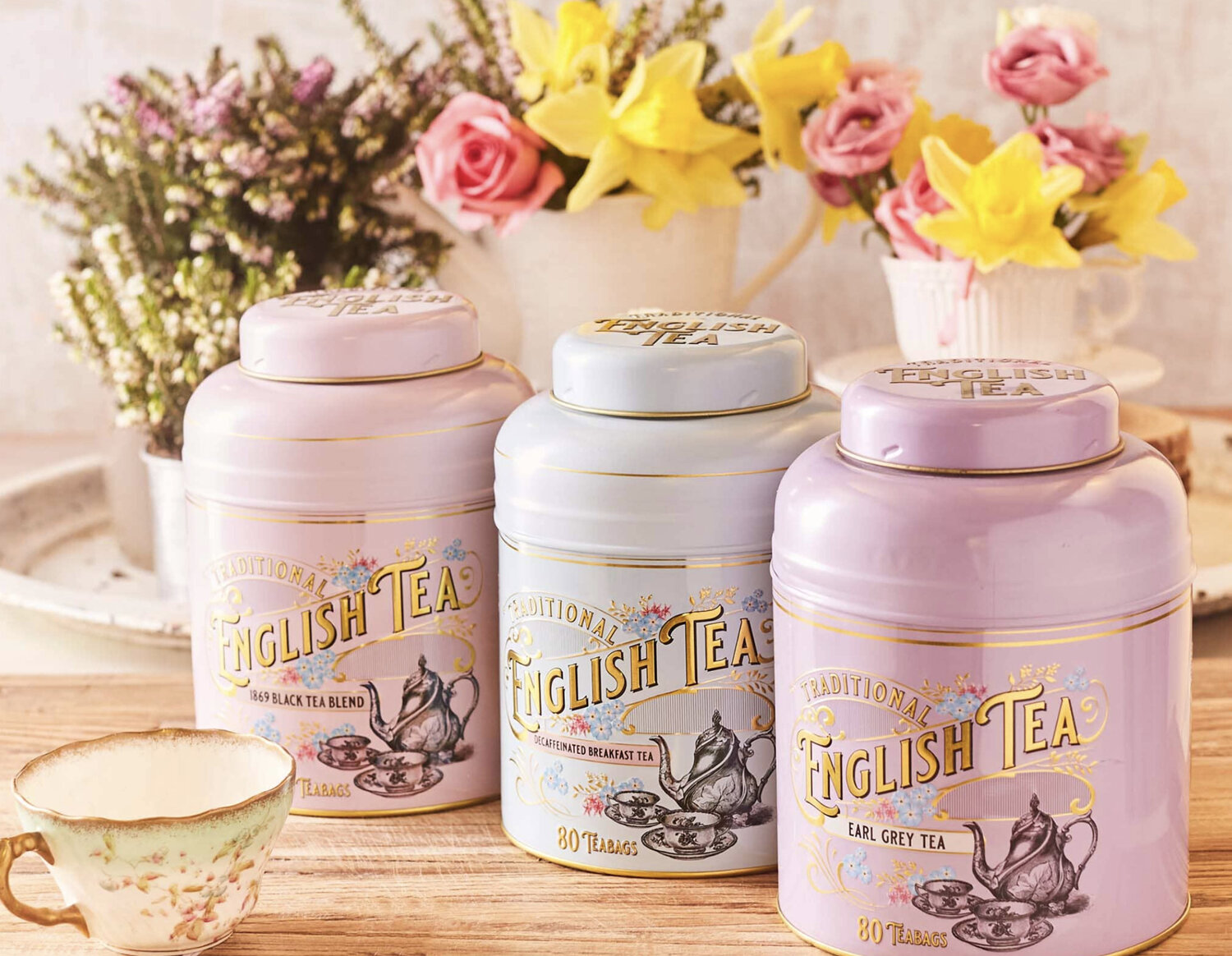 Spoil Mum with a delicious cuppa from  New English Tea, & a beautiful caddy to admire all year round