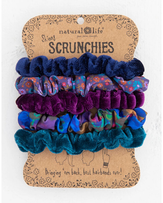 scrunchies natural life velvet boho