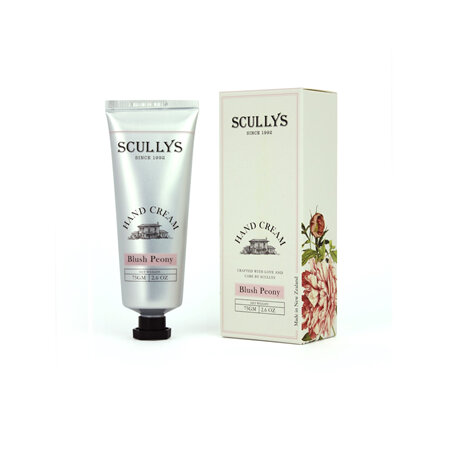 Scullys Blush Peony 75gm Hand Cream in a Tube