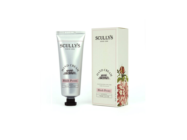 Scullys Blush Peony 75gm Hand Cream in a Tube