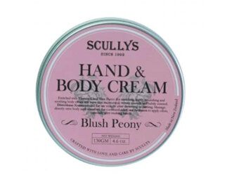 scullys blush peony hand and body cream