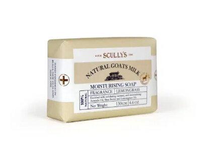 Scullys Natural Goats Milk Moisturising Soap - Lemongrass