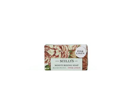 Scullys Pink linen 150gm Luxury Soap