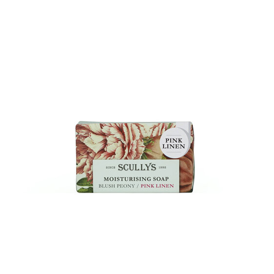 Scullys Pink linen 150gm Luxury Soap