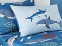 Sea Dino Shark Single Duvet Cover and Matching Fitted Sheet Set