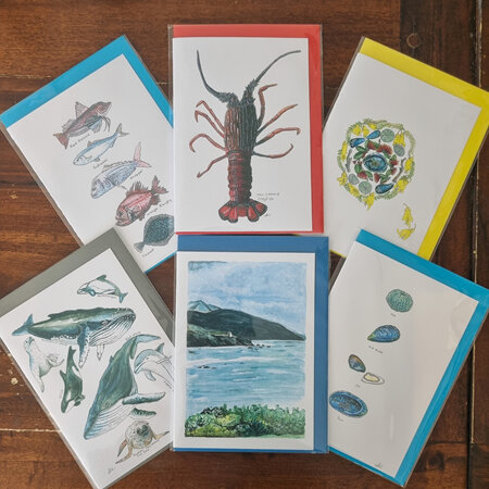 Sea Life  Themed Greeting cards