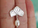 sea plume ocean feather sterling silver pearl pin brooch wedding lilygriffin nz