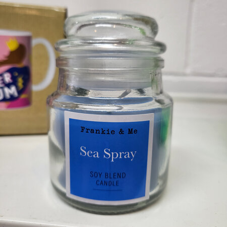Sea spray soy blend candle 73g glass jar