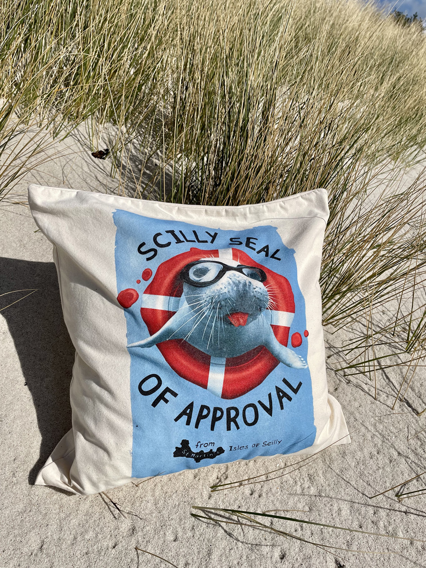 Cushion cover - Scilly Seal of Approval 