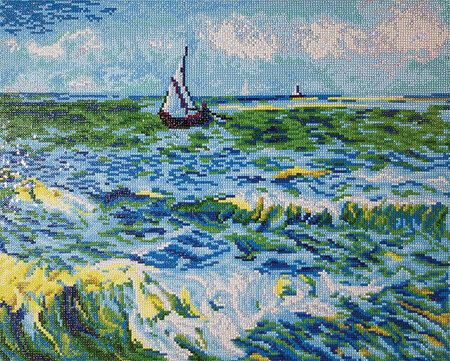 Seascape at Saint Maries (Van Gogh) - Diamond Dotz - Advanced