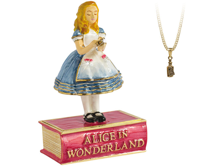 Secrets from Hidden Treasures Cloisonne Collectible Alice in Wonderland Alice