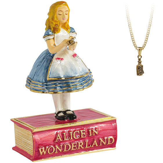 Secrets from Hidden Treasures Cloisonne Collectible Alice in Wonderland Alice