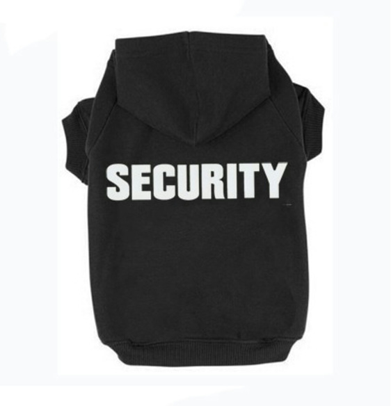 Security dog hoodie