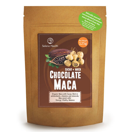 Seleno Health Organic Maca Chocolate 125g