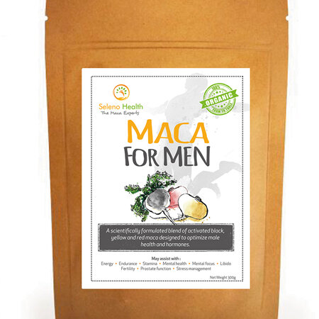 Seleno Health Organic Maca for Men (loose powder & vegan caps)
