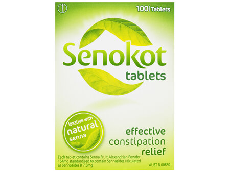 Senokot Tablets Constipation Relief 100 Tablets