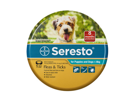 Seresto® Flea & Tick Collar for Puppies and Dogs  less than 8kg