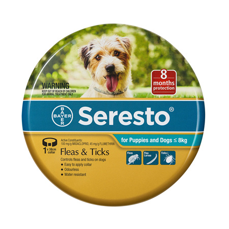 Seresto® Flea & Tick Collar for Puppies and Dogs  less than 8kg