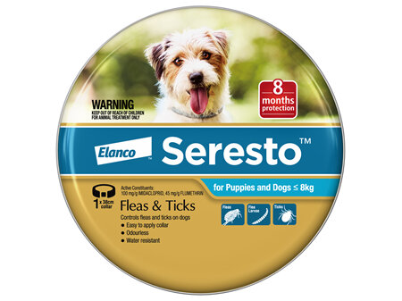 Seresto™ Flea & Tick Collar for Puppies or Dogs less than or equal to 8kg