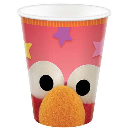 Sesame Street cups - red design x 8