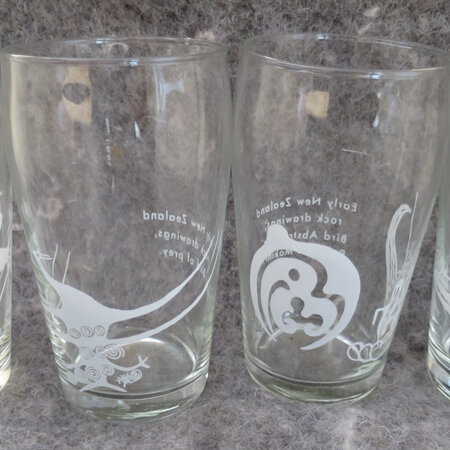 Set 4 glass tumblers