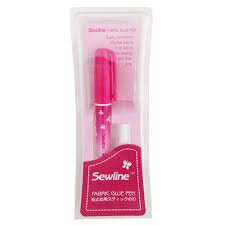 Sewline - Glue Pen - Water Soluble with Blue Refill Sewing Bee Fabrics