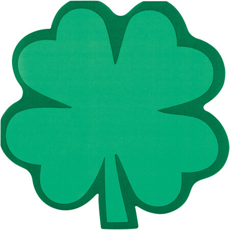 Shamrock shaped napkins x 16