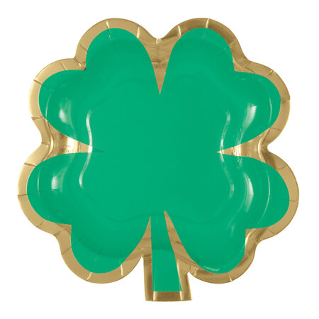 Shamrock shaped plates x 8