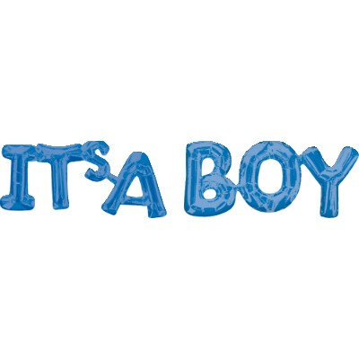 Shape Script ' ITS A BOY' Foil