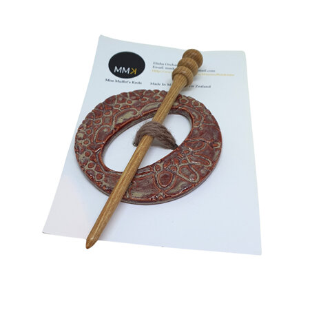 Shawl Pin - Rust