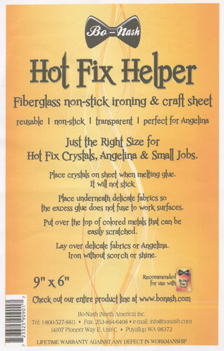 Sheet Hot Fix Helper Nonstick 9IN X 6IN