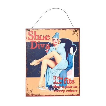 Shoe Diva - Metal Plaque
