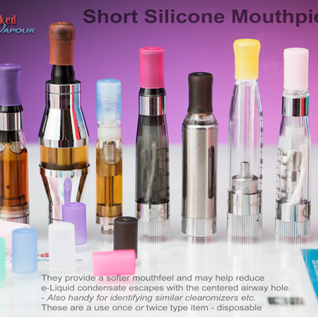 Short Silicone Mouthpiece - 6 Pack