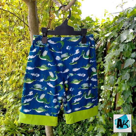 Shorts, Size 3 – Dragons with Lime