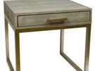 Side Table Shagreen Taupe