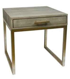 Side Table Shagreen Taupe