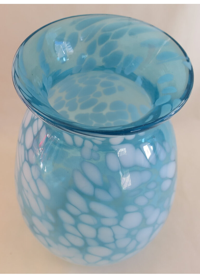 Signed glass vase