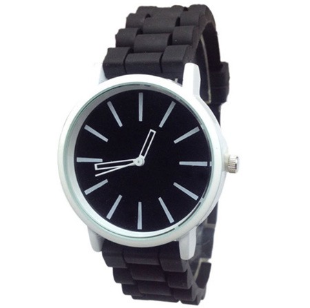 Silicone Adults Watch - Black