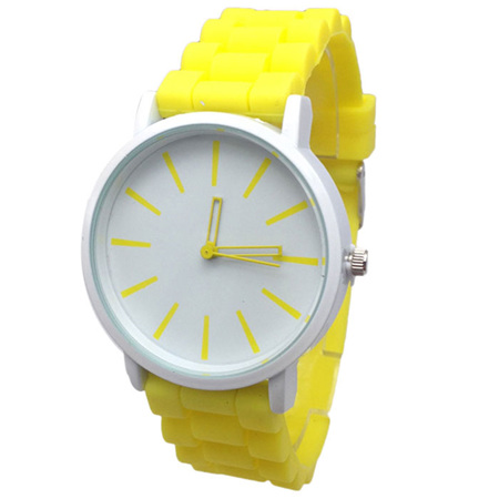 Silicone Adults Watch - Yellow