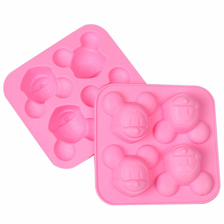 SILICONE MOULD - MICKEY MOUSE 4 CUBE TRAY