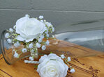 Silk Corsage and Buttonhole