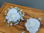Silk Corsage and Buttonhole
