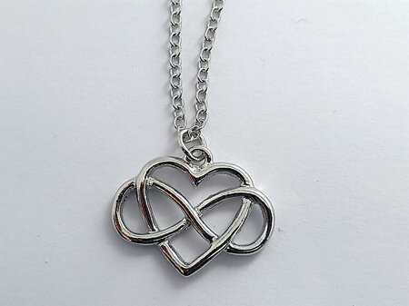 Silver Celtic Knot Heart Pendant